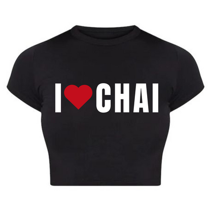 I heart CHAI Baby Tee ☕️