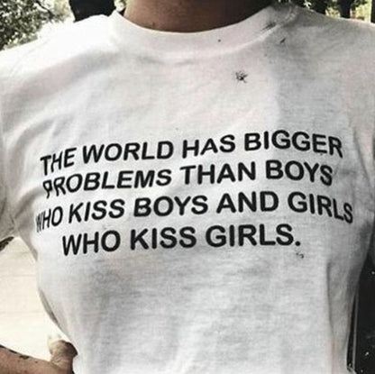 World has more problems oversized tees