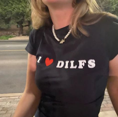 I heart DILFS baby tee
