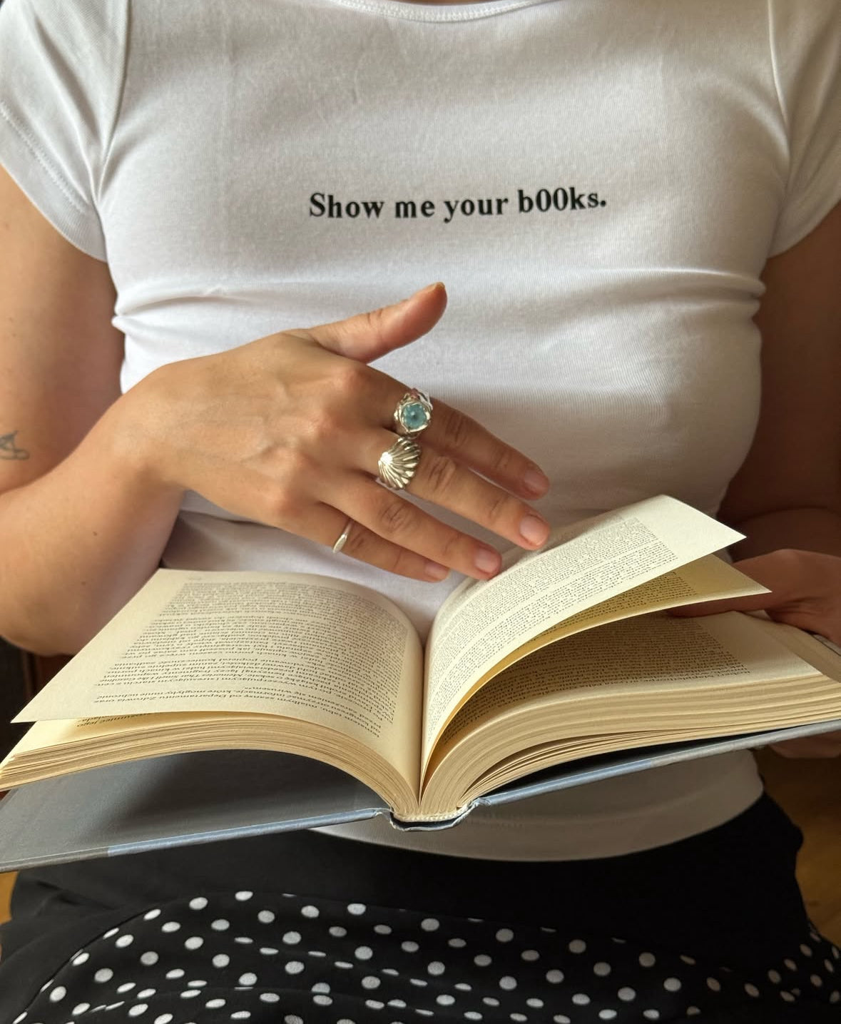 Show me your b00ks Baby Tee