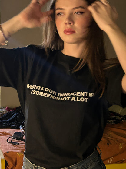 I Might Look Innocent ... Screenshot A Lot oversized Tee