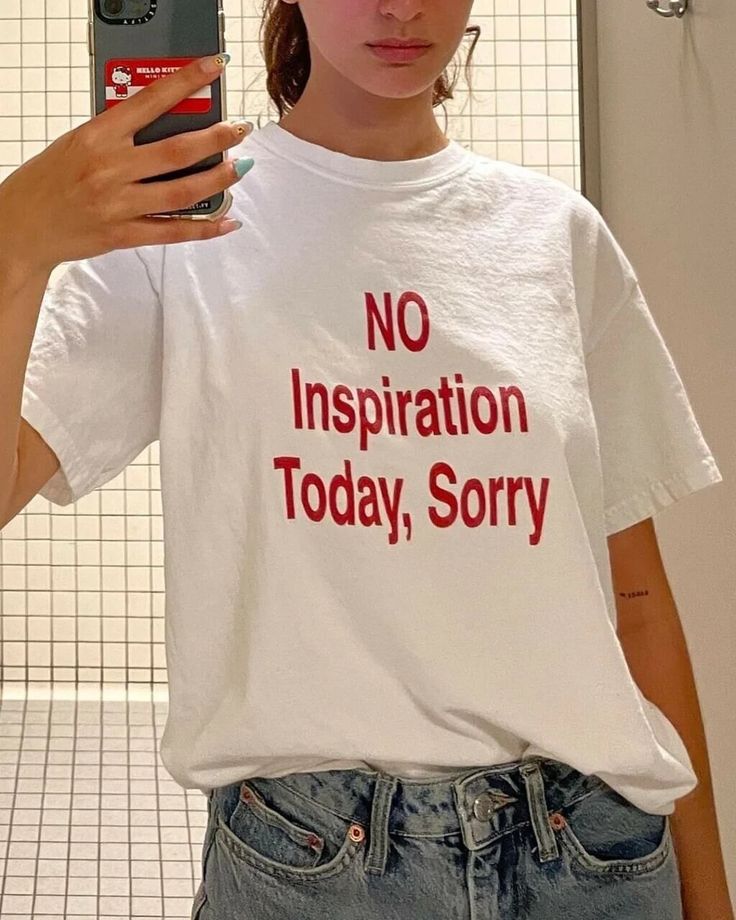 No Inspiration Today, Sorry Oversized Tee