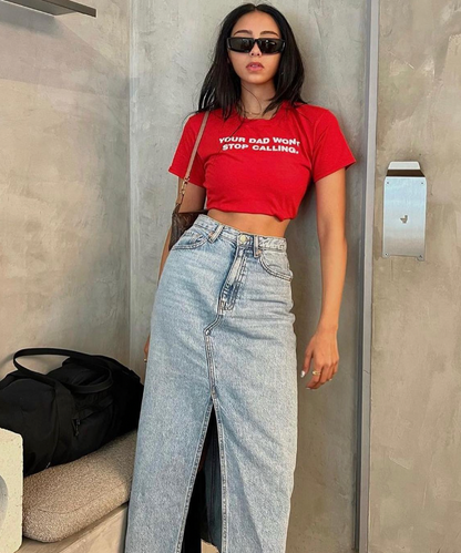 Your dad won't stop calling me Baby Tee 📞